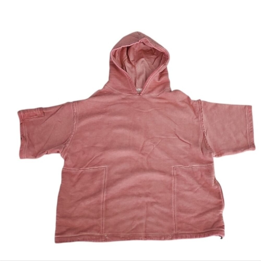 We The Free Free People “For the Win” Short Sleeve Oversized Sz S Blush Pink - Picture 5 of 14